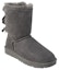 Lookbook (W) UGG Mini Bailey Bow II But Fleece Lined Kelabu 1016225-GREY