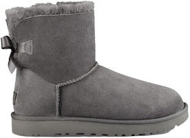 (女) UGG 迷你 Bailey Bow II 灰色短靴 1016501-GREY Order (女) UGG 迷你 Bailey Bow II 灰色短靴 1016501-GREY