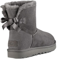 (女) UGG 迷你 Bailey Bow II 灰色短靴 1016501-GREY Shop (女) UGG 迷你 Bailey Bow II 灰色短靴 1016501-GREY