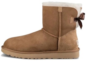 (Women) UGG Mini Bailey Bow II Chestnut 1016501-CHE (Women) UGG Mini Bailey Bow II Chestnut 1016501-CHE