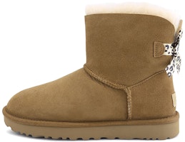 (W) UGG Mini Bailey Bow II Exotic 'Coklat Chestnut' 1102972-CHE Buy (W) UGG Mini Bailey Bow II Exotic 'Coklat Chestnut' 1102972-CHE