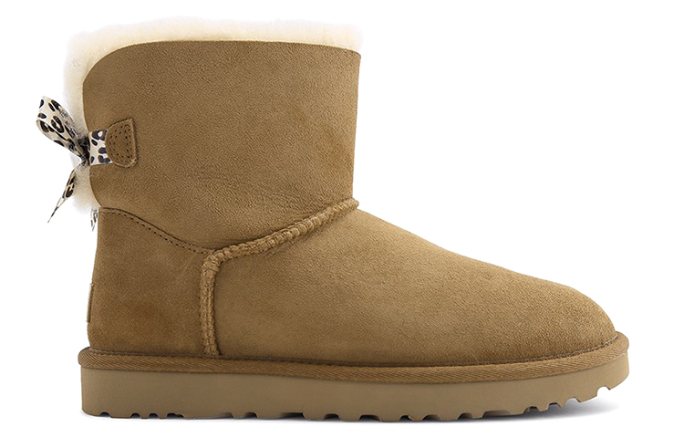 (W) UGG Mini Bailey Bow II Exotic 'Chestnut Brown' 圖 2