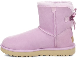 (Women) UGG Mini Bailey Bow II Fleece Lined Pink Purple 1016501-CATR (Women) UGG Mini Bailey Bow II Fleece Lined Pink Purple 1016501-CATR