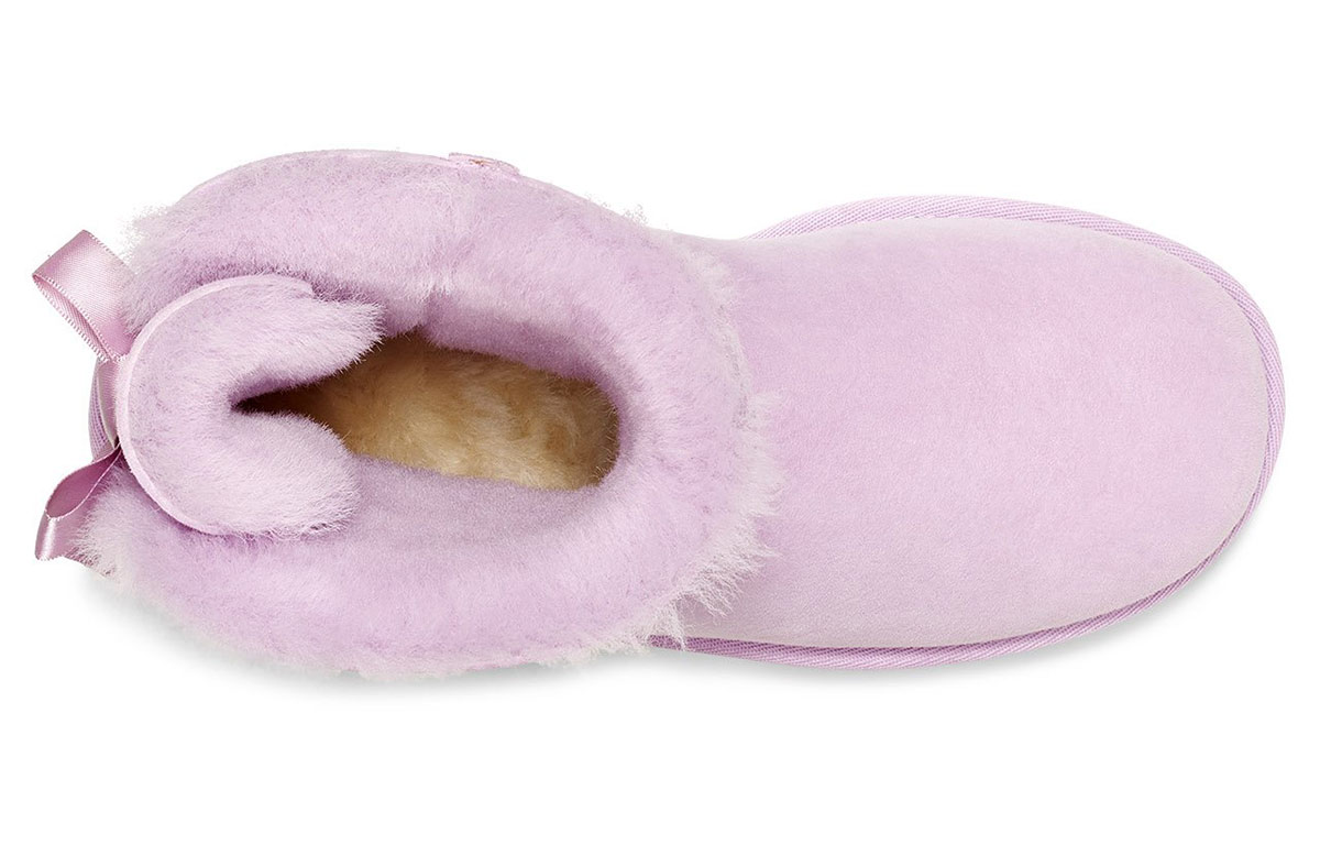 (W) UGG Mini Bailey Bow II Fleece Lined Pink Purple 圖 5