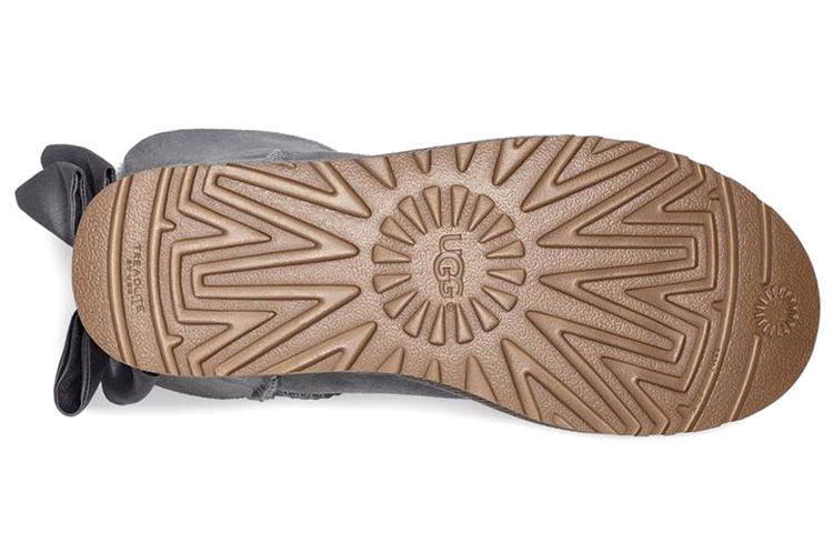 (W) UGG Mini Bailey Bow II Glam Snow Boots Blue Gray 圖 4