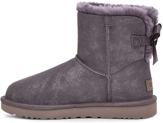 (Women) UGG Mini Bailey Bow II Shimmer Fleece Lined Purple 1112533-NHT Buy (Women) UGG Mini Bailey Bow II Shimmer Fleece Lined Purple 1112533-NHT