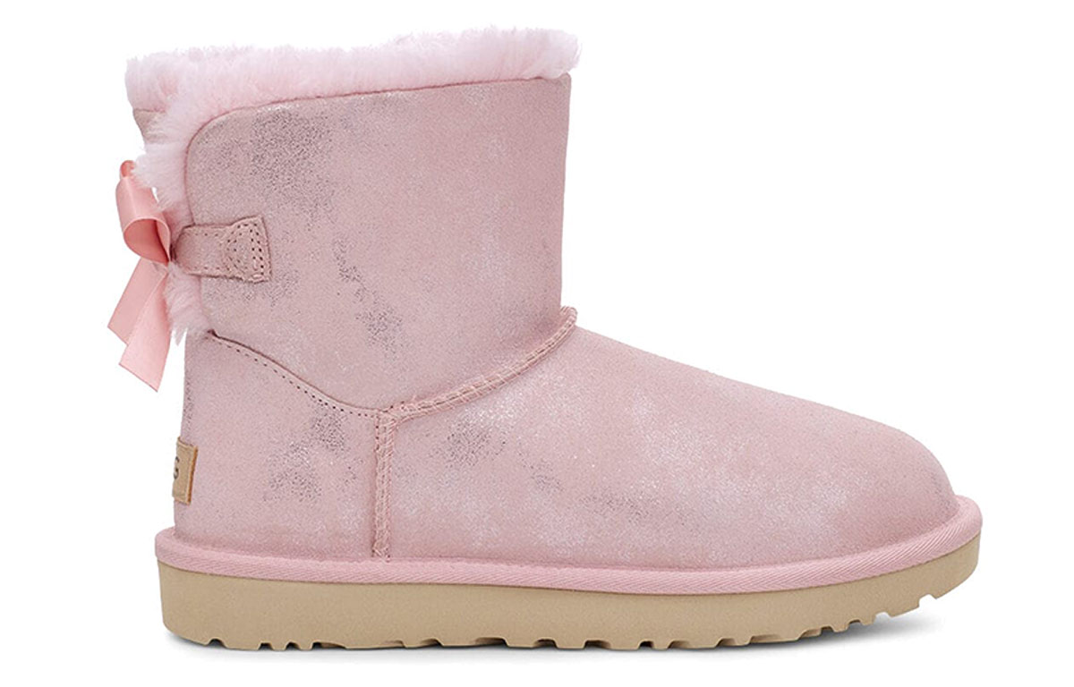 (W) UGG Mini Bailey Bow II Shimmer Pink 圖 2