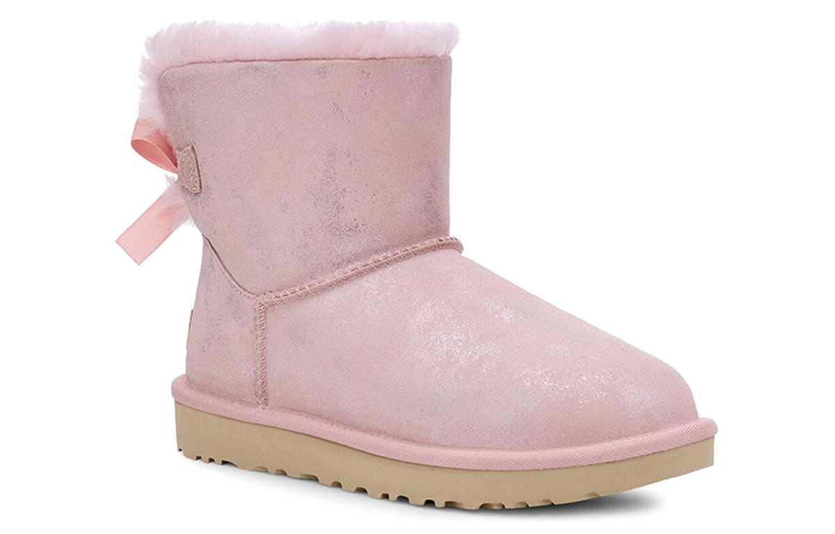 (W) UGG Mini Bailey Bow II Shimmer Pink 圖 3