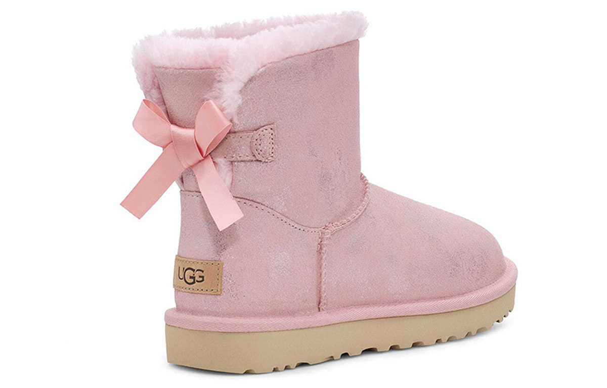(W) UGG Mini Bailey Bow II Shimmer Pink 圖 4
