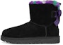 Buy (W) UGG But Mini Bailey Bow Plaid Punk 'Hitam Ungu' 1130594-BLK