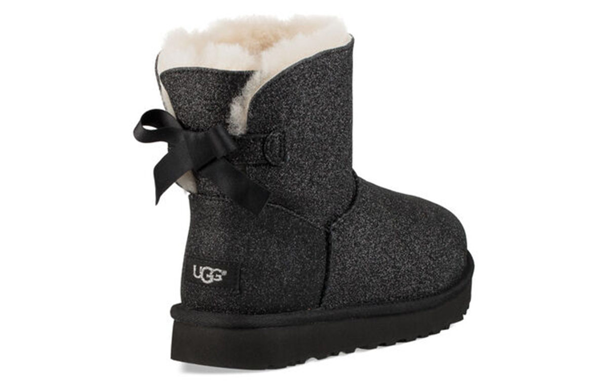 Shop (W) UGG Mini Bailey Bow Sparkle 'Hitam' 1100053-BLK