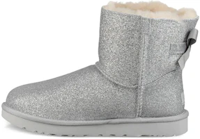 (Women) UGG Mini Bailey Bow Sparkle 'Silver' 1100053-SLVR (Women) UGG Mini Bailey Bow Sparkle 'Silver' 1100053-SLVR