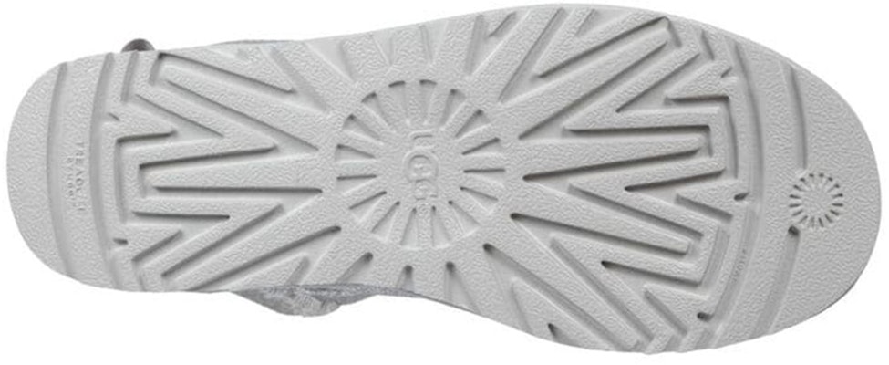 Women UGG Mini Bailey Bow Sparkle Silver 1100053 SLVR 1100053