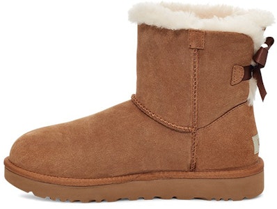 (W) UGG Mini Bailey Broche Forro Polar Marrón 1119512-CHE Buy (W) UGG Mini Bailey Broche Forro Polar Marrón 1119512-CHE