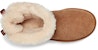 (W) UGG Mini Bailey Brooch Pelapik Bulu Coklat 1119512-CHE