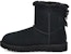 (W) UGG Mini Bailey Brooch Berbulu Hitam 1119512-BLK