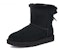 (W) UGG Mini Bailey Brooch Berbulu Hitam 1119512-BLK
