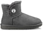 Order (W) UGG Mini Bailey Button Bling Mid Tops Berbulu Kelabu. 1016554-GREY