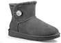 Lookbook (W) UGG Mini Bailey Button Bling Mid Tops Berbulu Kelabu. 1016554-GREY