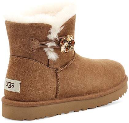 (Women) UGG Mini Bailey Button Gem Classic Boot 1119000-CHE Shop (Women) UGG Mini Bailey Button Gem Classic Boot 1119000-CHE