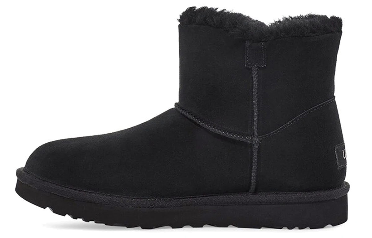 (Women) UGG Mini Bailey Button Gem Classic Boot 'Black' 1119000-BLK