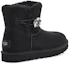 Shop (W) UGG Mini Bailey Button Gem Classic Boot 'Hitam' 1119000-BLK