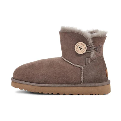 (W) UGG Mini Bailey Button II 2.0 Snow Boots Brown