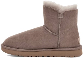(Women) UGG Mini Bailey Button II Boot Fleece Lined Coffee 1016422-CRBO (Women) UGG Mini Bailey Button II Boot Fleece Lined Coffee 1016422-CRBO