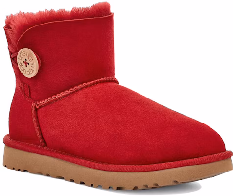 UGG Bailey 經典鈕扣 短筒 雪地靴 女款 紅色 Lookbook UGG Bailey 經典鈕扣 短筒 雪地靴 女款 紅色