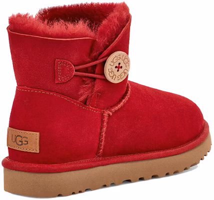 UGG Bailey 經典鈕扣 短筒 雪地靴 女款 紅色 Shop UGG Bailey 經典鈕扣 短筒 雪地靴 女款 紅色