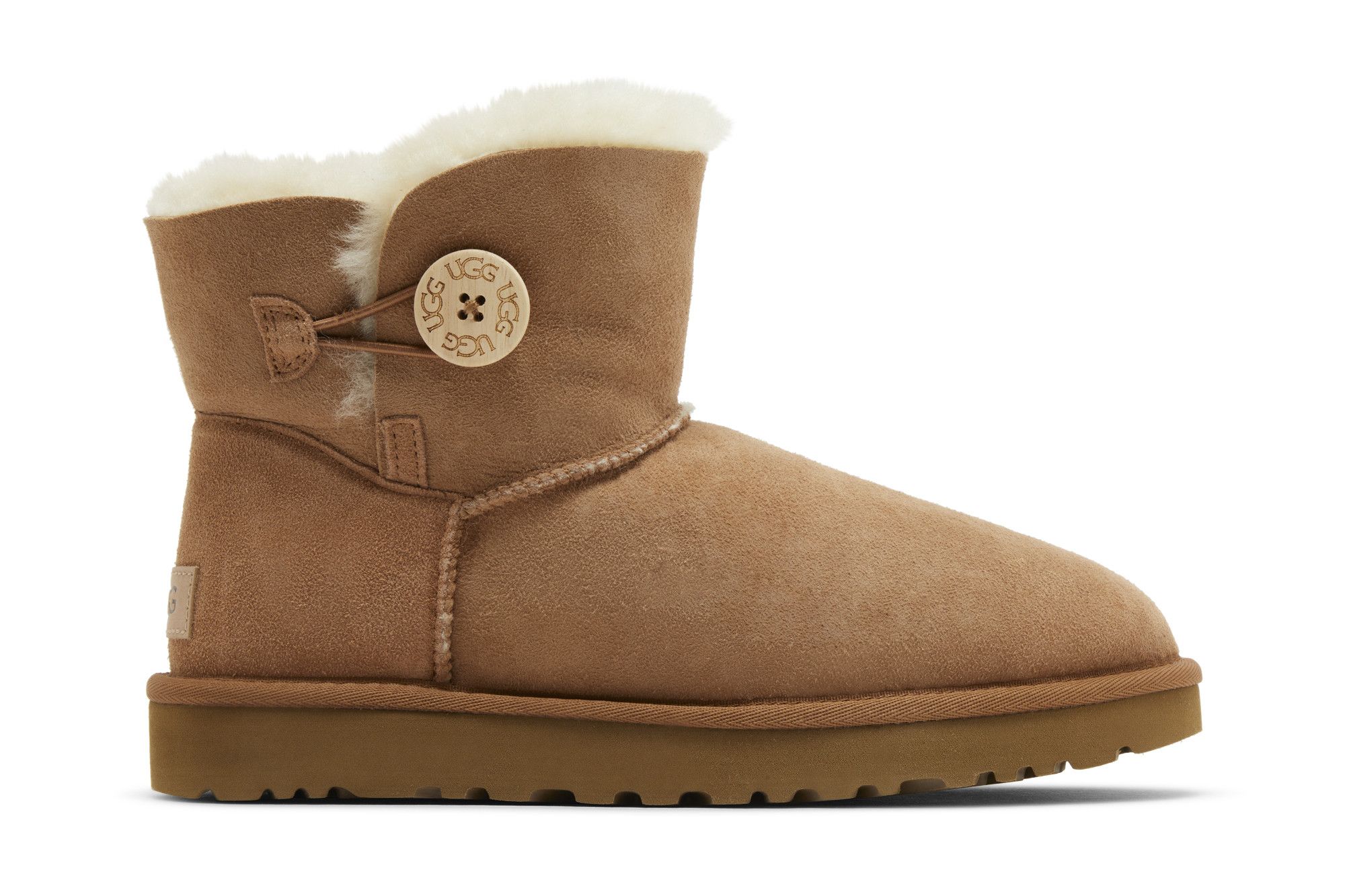(Women) UGG Mini Bailey Button II Chestnut 1016422-CHE