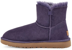 (Women) UGG Mini Bailey Button II Gray Purple 1016422-NSAD (Women) UGG Mini Bailey Button II Gray Purple 1016422-NSAD