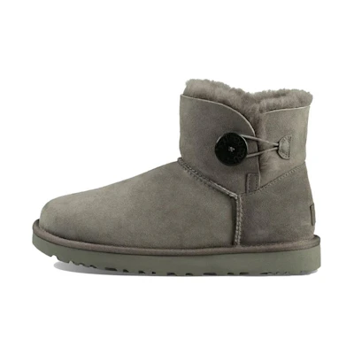 (W) UGG Mini Bailey Button II Grey