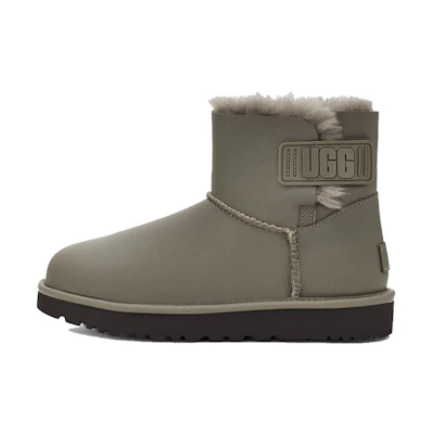 (W) UGG Mini Bailey Logo Strap 'Army Green'