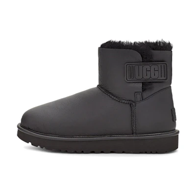 (W) UGG Mini Bailey Logo Strap 'Black'