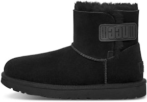 (Women) UGG Mini Bailey Logo Strap Boot 'Black' 1123621-BLK (Women) UGG Mini Bailey Logo Strap Boot 'Black' 1123621-BLK
