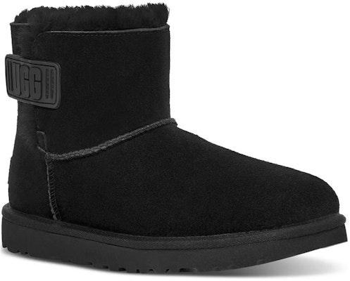 (Women) UGG Mini Bailey Logo Strap Boot 'Black' 1123621-BLK Order (Women) UGG Mini Bailey Logo Strap Boot 'Black' 1123621-BLK
