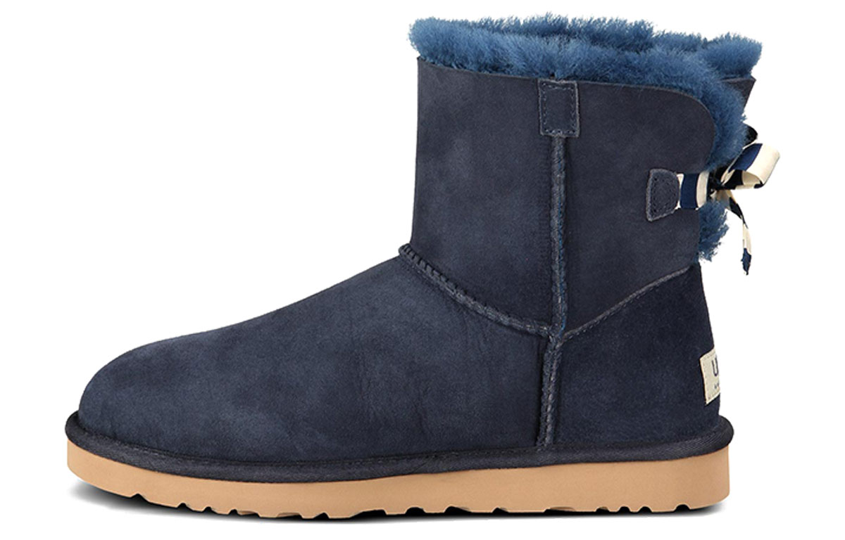 (Women) UGG Mini Bailey Snow Boots Navy Blue 1005062-NAVY