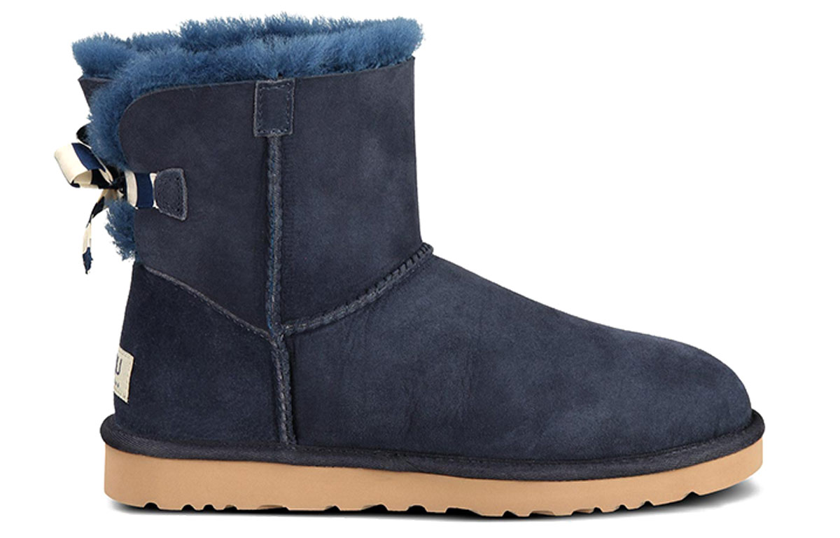 (W) UGG Mini Bailey Snow Boots Navy Blue 圖 2