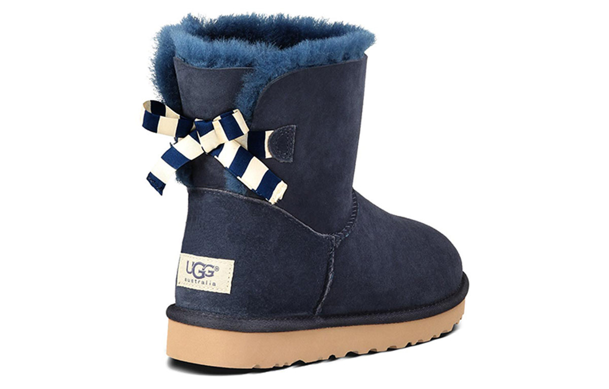 (W) UGG Mini Bailey Snow Boots Navy Blue 圖 4