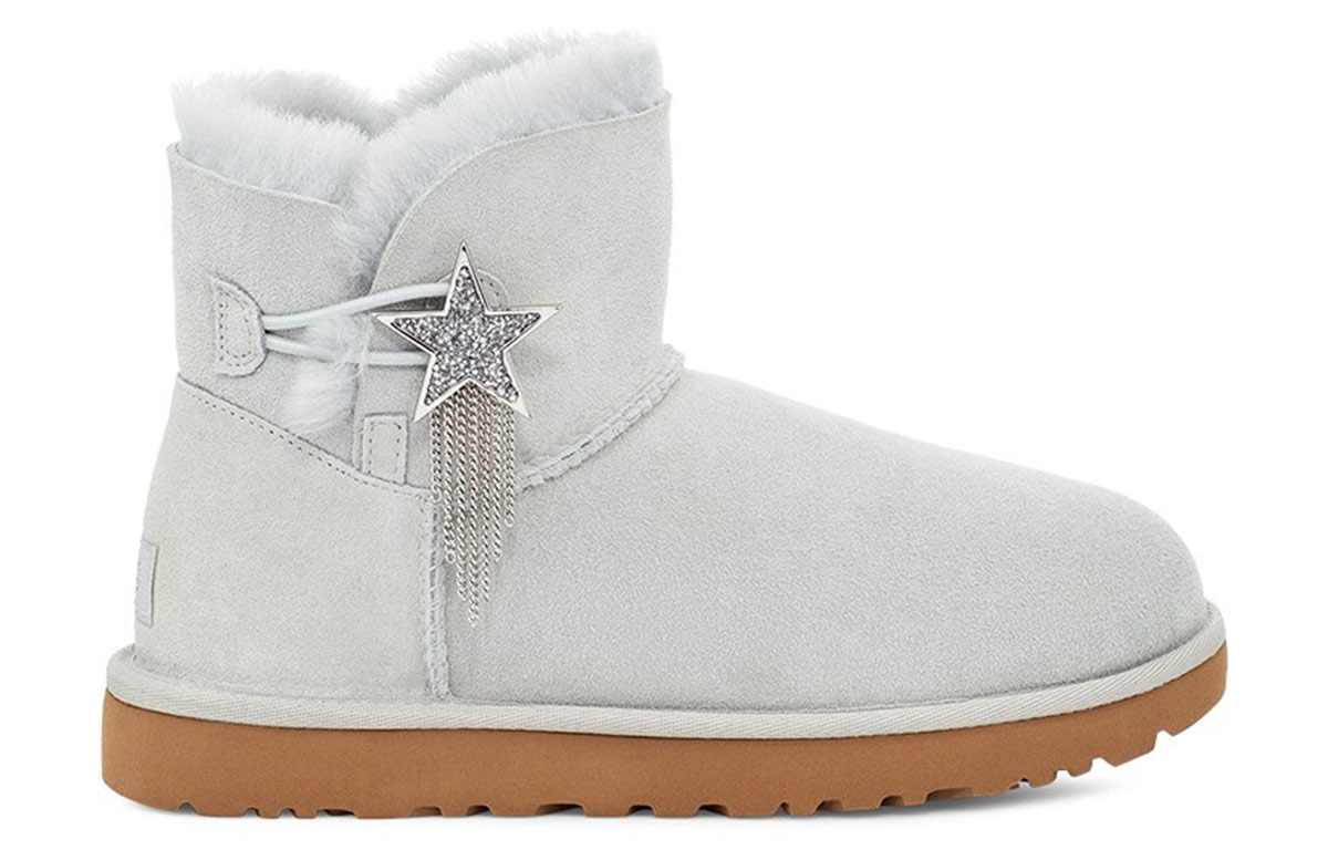 (W) UGG Mini Bailey Star Gray White 圖 2