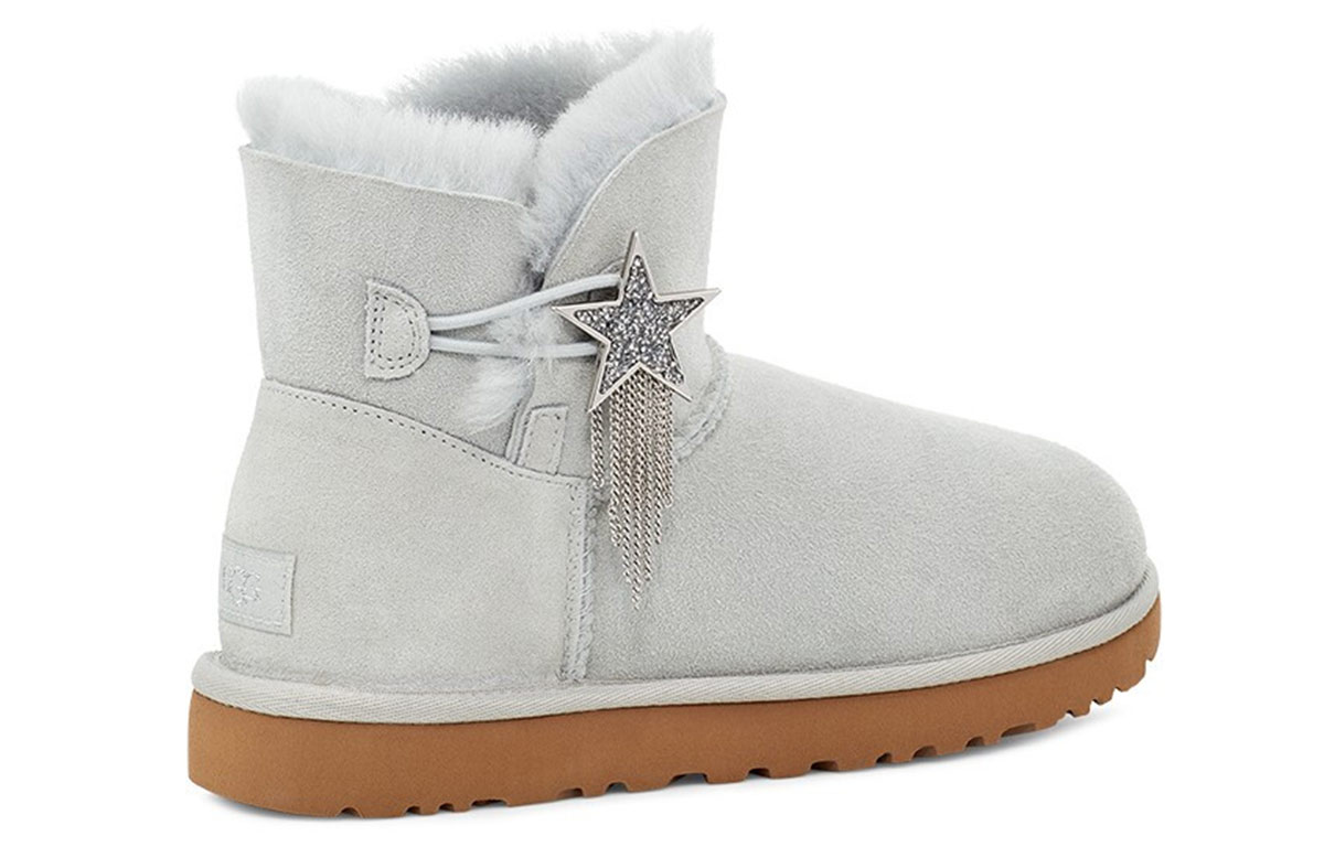 (W) UGG Mini Bailey Star Gray White 圖 4