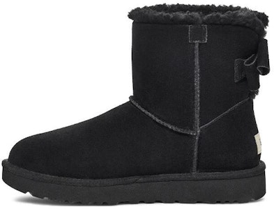 UGG 雙層牛皮 圓頭套筒 矮筒 雪地靴 女款 黑色 Buy UGG 雙層牛皮 圓頭套筒 矮筒 雪地靴 女款 黑色