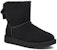 (W) UGG Mini Bailey Suede Bow 'Hitam' 1153514-BLK