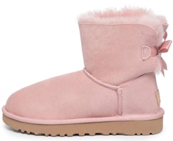 (Women) UGG Mini Baley Bow II Snow Boots Pink 1016501-PCRY (Women) UGG Mini Baley Bow II Snow Boots Pink 1016501-PCRY
