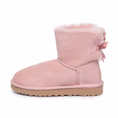 (W) UGG Mini Baley Bow II Snow Boots Pink
