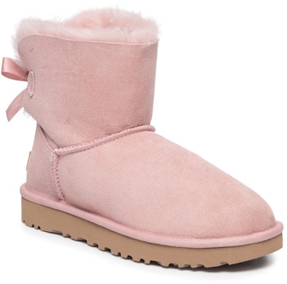 (Women) UGG Mini Baley Bow II Snow Boots Pink 1016501-PCRY Order (Women) UGG Mini Baley Bow II Snow Boots Pink 1016501-PCRY
