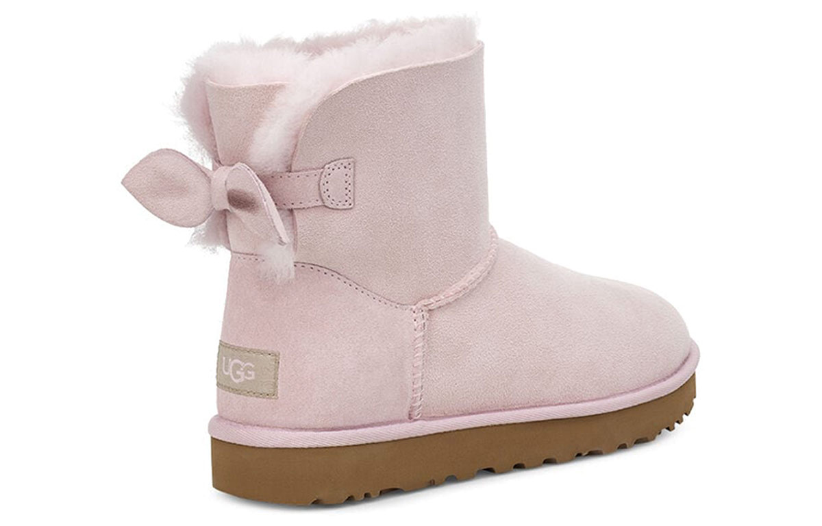 Shop (W) UGG 미니 보우 부츠 '핑크 스노우' (UGG Mini Bow Boots 'Pink Snow') 1103529-SLPN