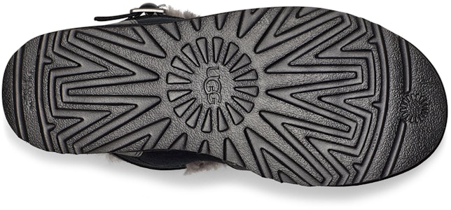 UGG 沙丘迷你扣帶靴 雙層牛皮 舒適保暖戶外休閒 短筒 雪地靴 女款 黑色 Details for UGG 沙丘迷你扣帶靴 雙層牛皮 舒適保暖戶外休閒 短筒 雪地靴 女款 黑色