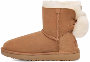 (Women) UGG Mini Bailey Fuzzy Bow 1132018-CHE (Women) UGG Mini Bailey Fuzzy Bow 1132018-CHE